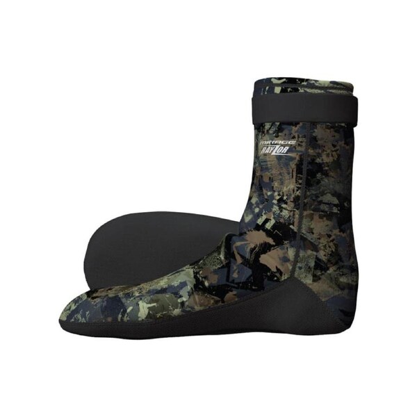 Mirage 5mm High Density Neoprene Unisex Gripped Dive Sock XL Camouflage