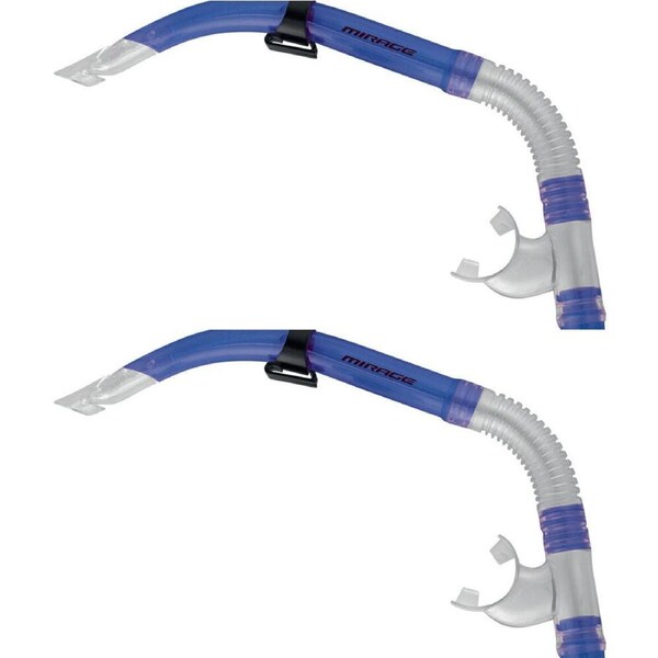 2PK Mirage Freedom Snorkelling/Swimming Snorkel Breathing Tube Dark Blue