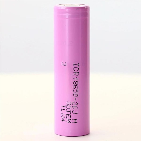 ICR18650-26J Rechargeable Battery 2600mAh 3.7V Li-Ion (Flat Top) - High Performance Replacement