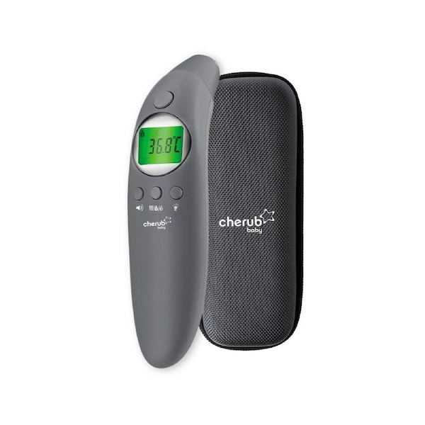 Cherub Baby 4 in 1 Infrared Thermometer/ Digital Ear And Forehead V2 - Slate (BW)