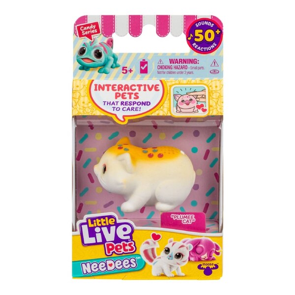 Little Live Pets NeeDees Candy Series Plumee Cat