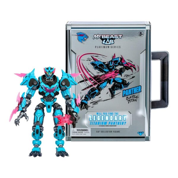 Mr Beast Lab Platinum Series S2 W1 Collector Pack Panther Battle Titan Figure