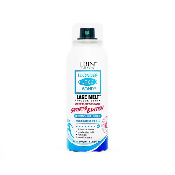 Ebin New York Wonder Lace Bond Lace Melt Aerosol Spray Sports Edition 80mL(2.7oz)