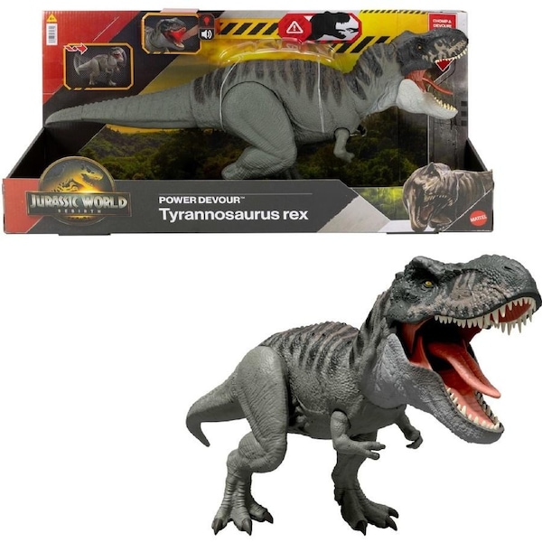 Jurassic World Rebirth Power Devour Tyrannosaurus Rex Dinosaur Figure