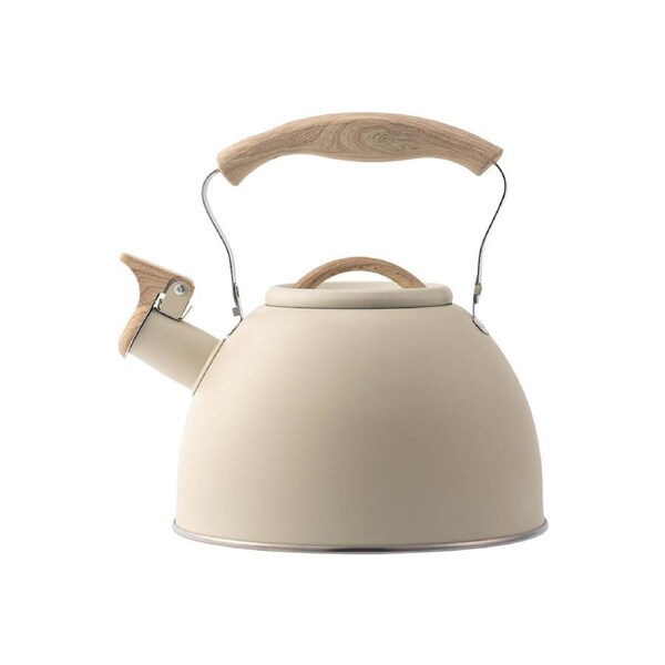 Off White Kettle Whistling Kettle Stainless Steel Stovetop Kitchen Cookware