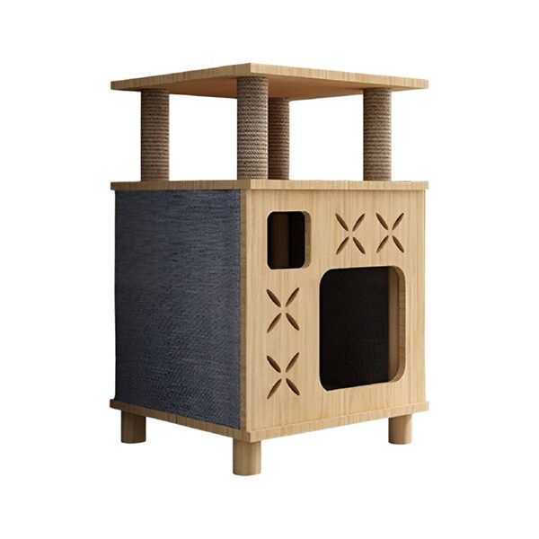 Cat Bed Cat Villa Cat House Cat Climbing Frame Scratching Post for Indoor Cats