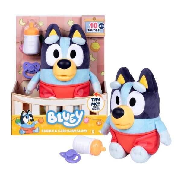 Bluey Cuddle and Care Baby Bluey Plush