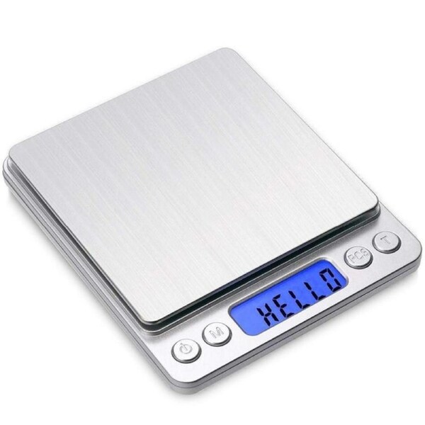 Toprime Digital Gram Scale 500g 0.01g Food Scale High Precision Kitchen Scale, Stainless Steel Pocket Scale with Back-Lit LCD Display Tare PCS Kitchen Scales, Multifunctional Food Scale