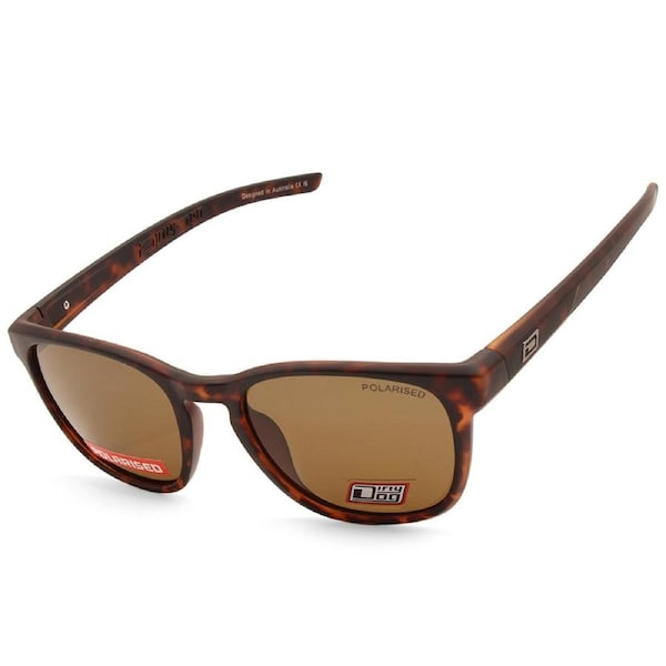 Dirty Dog Lit Satin Tortoise/Brown Polarised Unisex Sunglasses