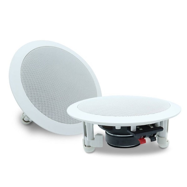 Studio Acoustics 5.25" 2-Way In-Wall Ceiling Stereo Speakers White SA350W