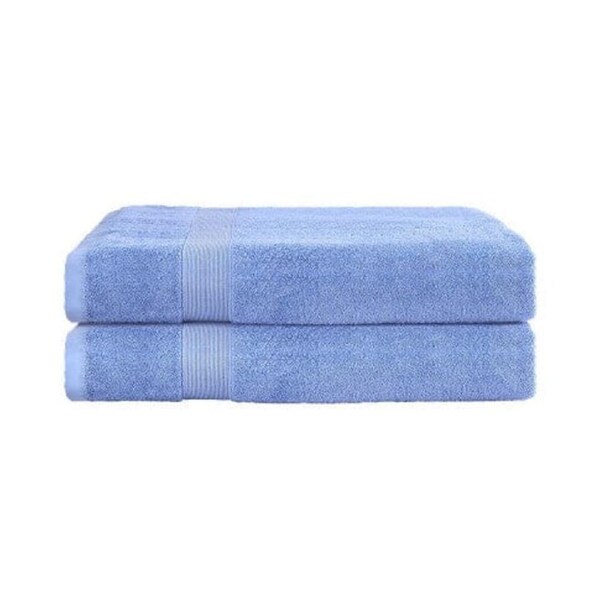 2 Pack Bath Sheets Set Cotton Extra Large Towel Blue