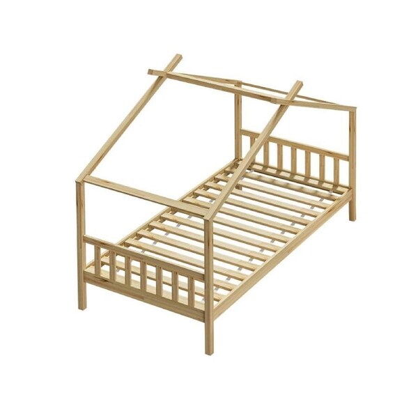 SUNBURY Bed Frame Wooden Kids Timber House Beds - Single