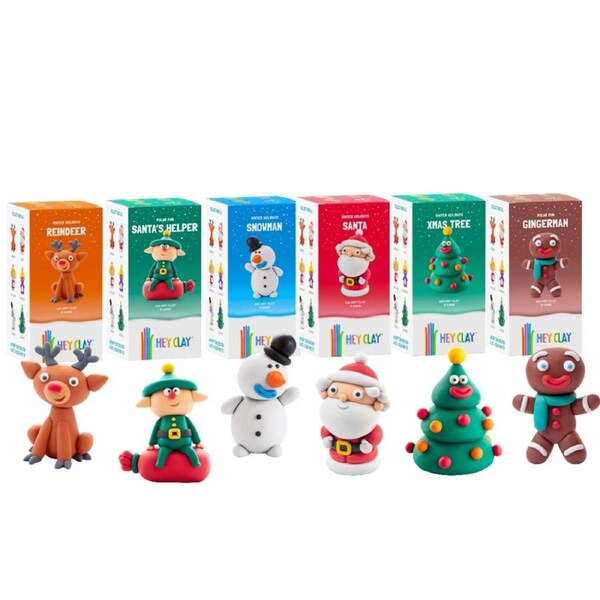 Hey Clay Christmas Single Character Assorted (NEW)