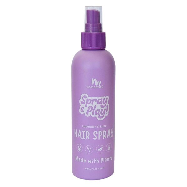 No Nasties Kids Plant Based Hair Spray Lavender & Lime 200ml