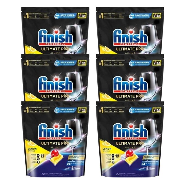 Finish Ultimate Pro Lemon Dishwasher Tablets - 390 Tabs