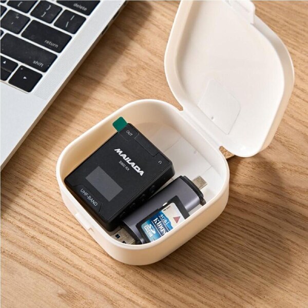 3Pcs Desktop Data Cable Storage Box Dustproof With Cover cable organizer boxes