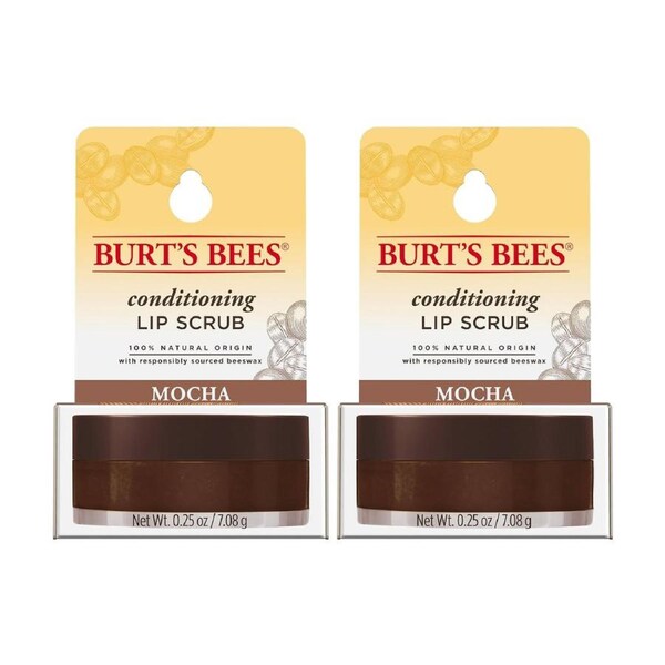 2 x Burt's Bees Conditioning Lip Scrub 7.08g - Mocha