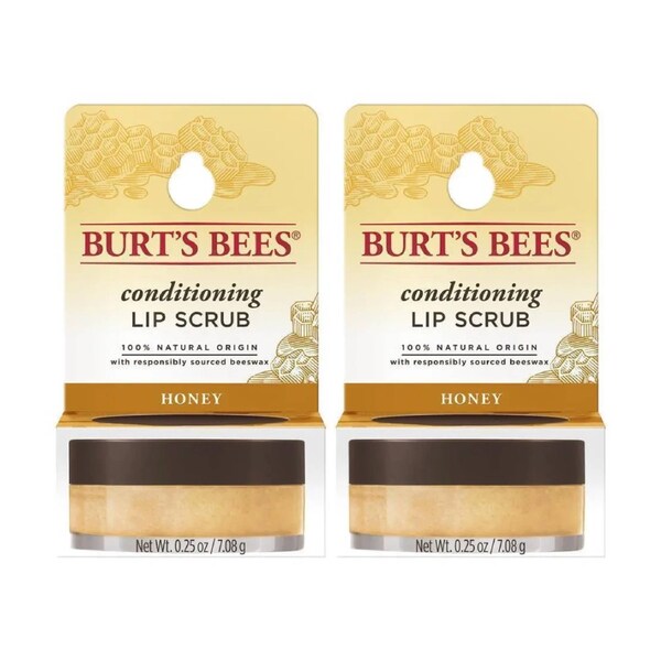 2 x Burt's Bees Conditioning Lip Scrub 7.08g - Honey
