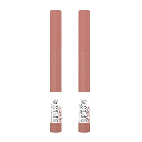 2 x Maybelline SuperStay Ink Crayon Lipstick 1.2g - 95 Talk the Talk