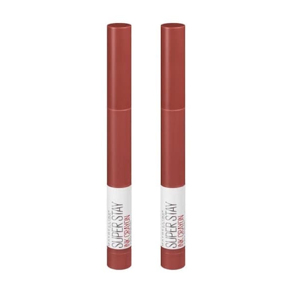 2 x Maybelline SuperStay Ink Crayon Lipstick 1.2g - 110 Rise To The Top