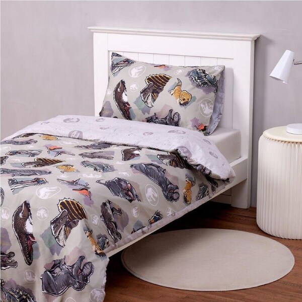 Jurassic World Rebirth Quilt Cover Set Single Bed
