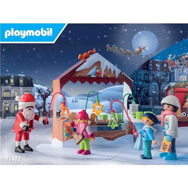 Playmobil Advent Calendar Christmas Market 84pc 71472