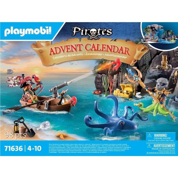 Playmobil Advent Calendar Pirates 98pc 71636