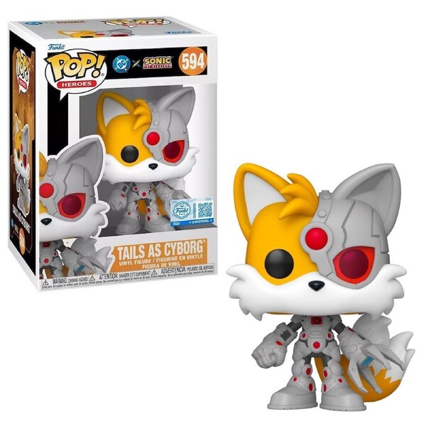 Justice League X Sonic the Hedgehog Tails as Cyborg Funko POP! Vinyl