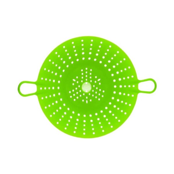 Chef'n Vibe Round 29.5cm Silicone Vegetable Steamer Kitchen Cooking Basket - Green