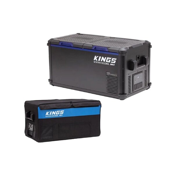 Kings 75L Stayzcool Portable Fridge/Freezer MKII 5 Yr Wrnty + Cover