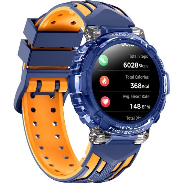DGTEC 1.27 Kids Sport Smart Watch with Bluetooth in Navy