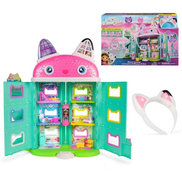 Gabby's Dollhouse Meow-Mazing Interactive Ears and Dollhouse