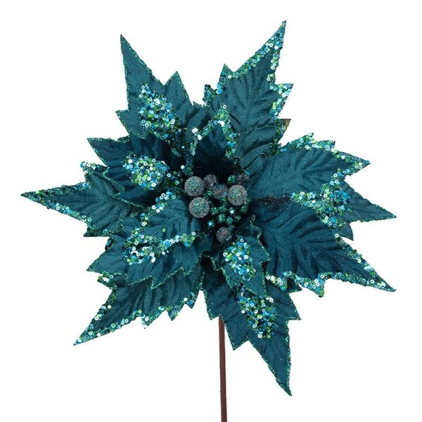 Peacock Poinsettia Stem 27cm