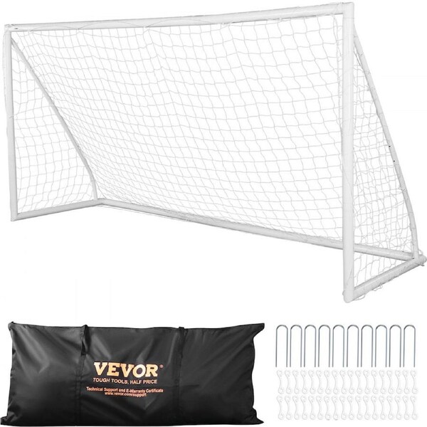 12x6 ft Portable Soccer Goal Kids Soccer Net Carry Bag Backyard Training