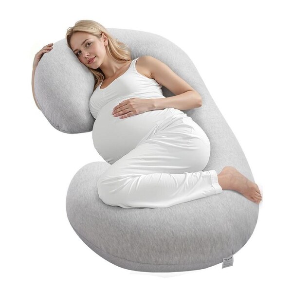 Pregnancy Pillow C-Shaped Full Body Maternity Pillow Soft and Breathable