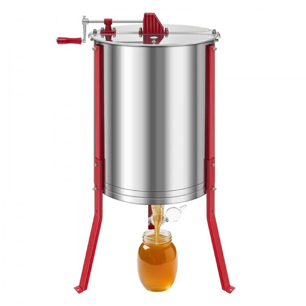 Manual Honey Extractor 6 Frame Honey Spinner Beekeeping Stainless Steel