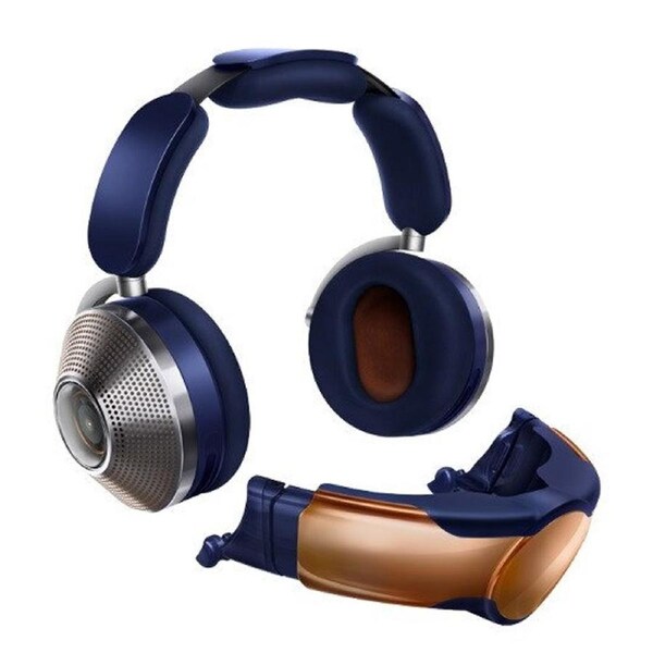 Dyson Zone Absolute+ Noise Cancelling Headphones w/ Explorer Travel Case 434675-01 - Prussian Blue/Bright Copper Navy