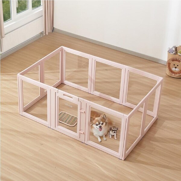 Dog Whelping Pen Box with Window Transparent for Medium Dogs 1.54x1x0.6 m