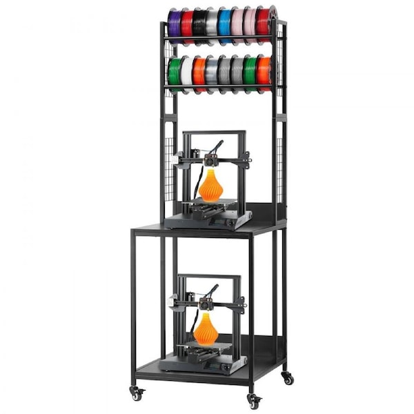 3D Printer Filament Storage Rack 4-Tier 3D Printer Stand with Storage