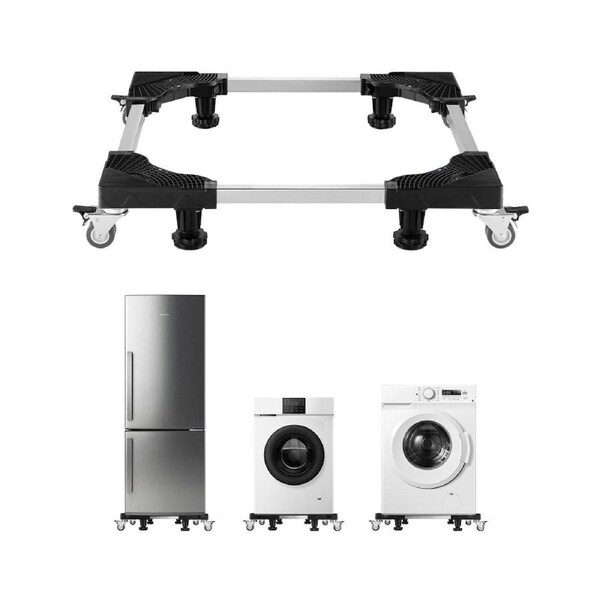 Fridge Stand Mobile Base 500 kg 69.9-89.9 cm Adjustable Furniture Dolly