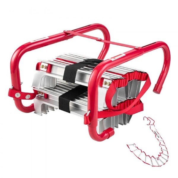 Fire Escape Ladder 2-Story 4m Retractable Emergency Safety Fire Ladder