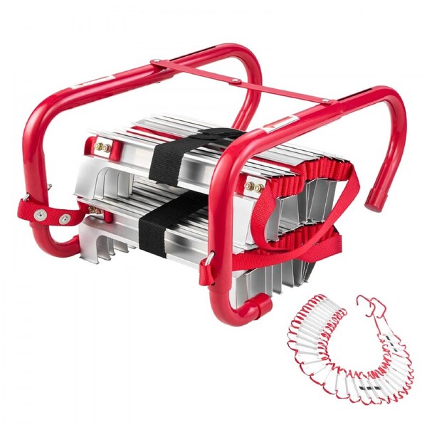 Fire Escape Ladder 5-6 Story 15.24m Retractable Emergency Fire Ladder