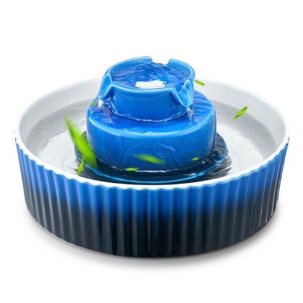 Ceramic Cat Water Fountain 2.1 L Cupcake Pet Fountain for Cats and Dogs