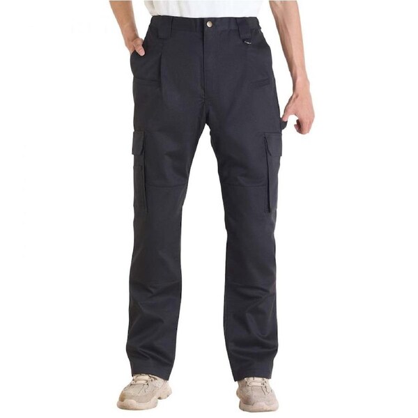 FR Pants for Men Flame-Resistant Cargo Pants Multi-Pockets XL Size Black