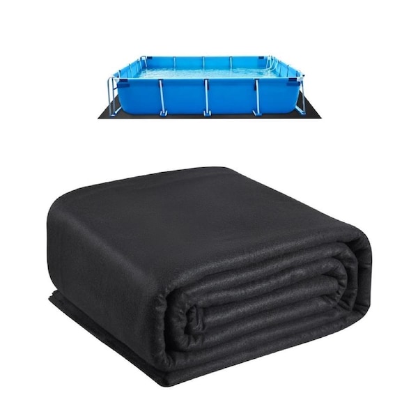 16x32ft Rectangle Pool Liner Pad Heavy Duty Pool Mat Prevent Punctures