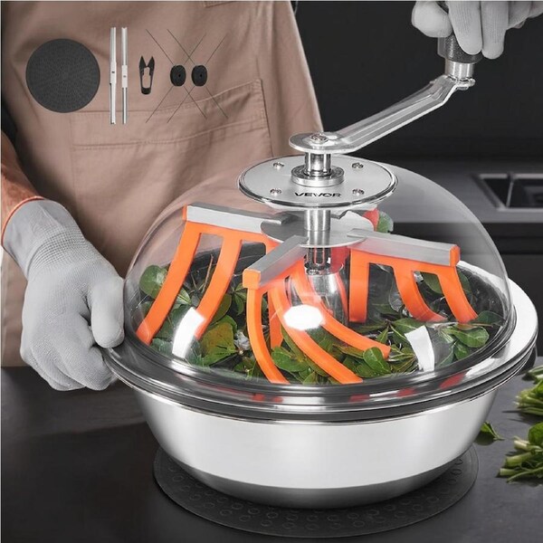 Bud Leaf Bowl Trimmer, 335 mm Manual Bud Trimmer, with Sharp Stainless Steel Blades, Visual Cutting, Wet & Dry Hydroponic Cutting Machine, Twisted Spin Cut for Plants Leaves Buds Flowers