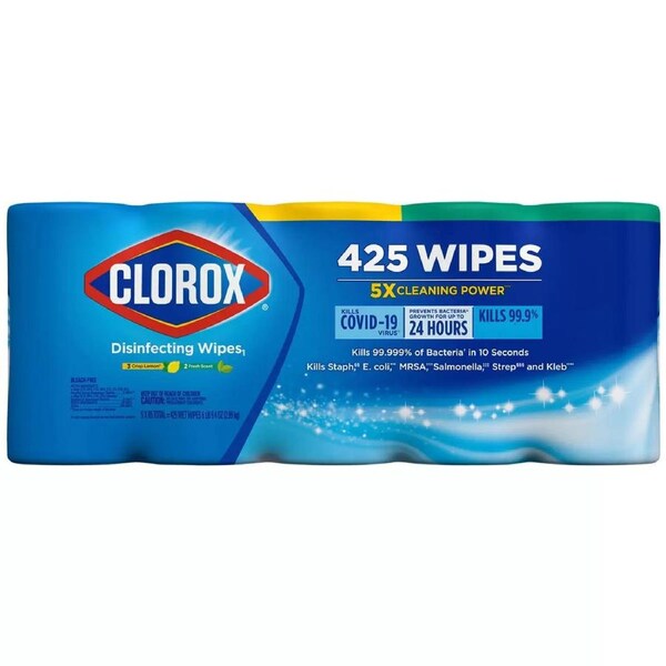 Clorox Disinfecting Wipes 5 x 85 Carton