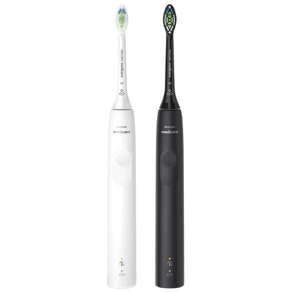 Philips Sonicare 3100 Range Black And White Bundle Pack Toothbrush