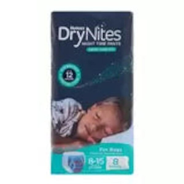 Huggies Drynites Night Time Pants For Boys Size 8-15 Years 48 Pants