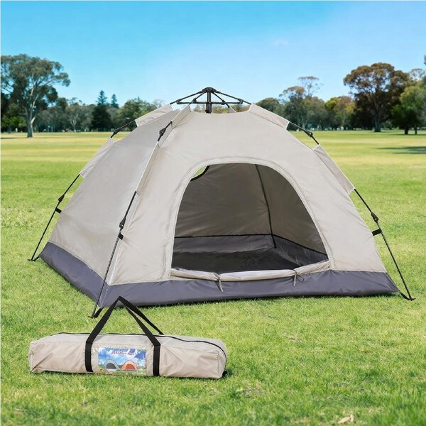 2 Person Weisshorn Camping Tent Instant Tent Beige